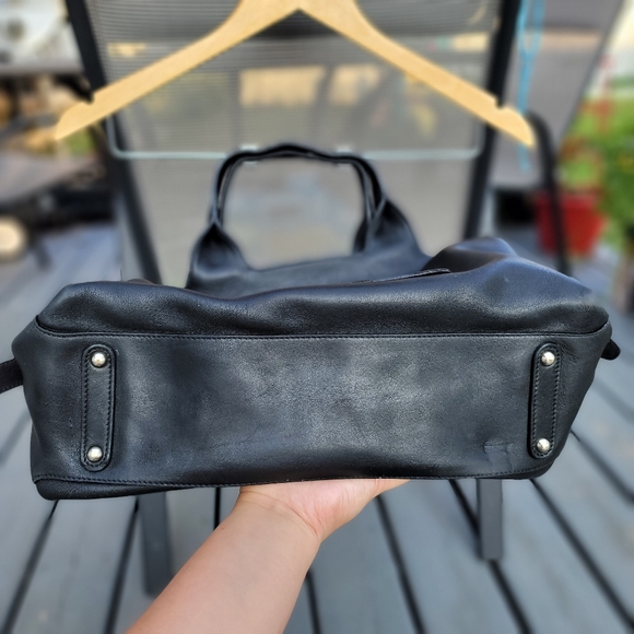 Salvatore Ferragamo Black Leather Suede Bag - Picture 6 of 16